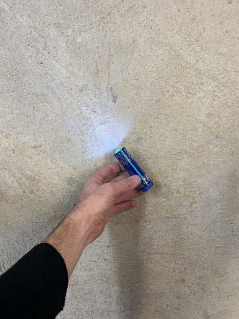 Shiny Blue Mini Flashlight
