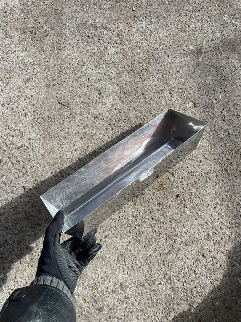 Shiny Metal Plaster Mud Pan