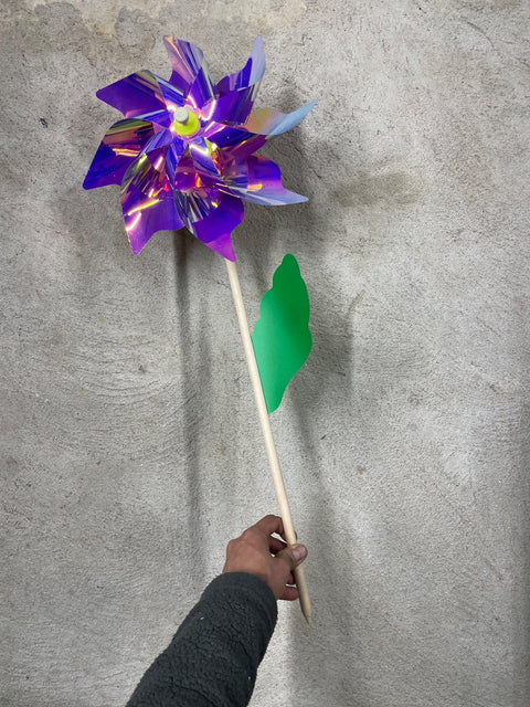 Shiny Purple Pinwheel Toy