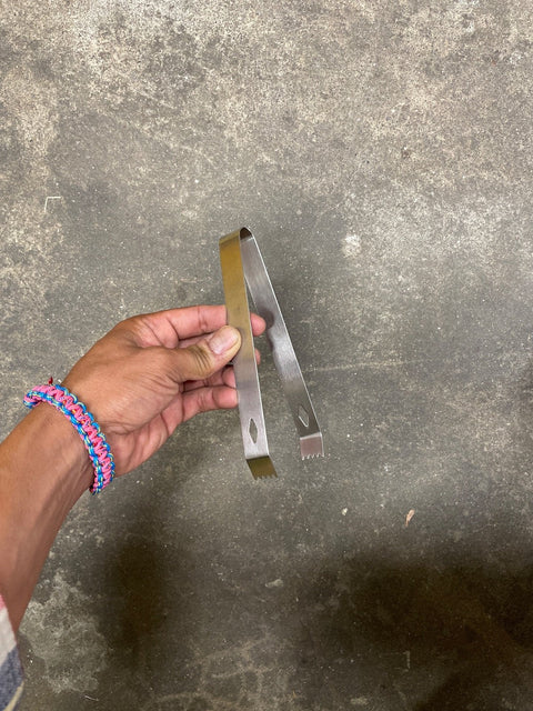 Shiny Stainless Steel Ice Tongs