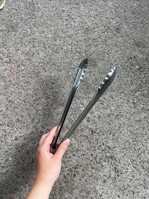 Silver Food Tongs