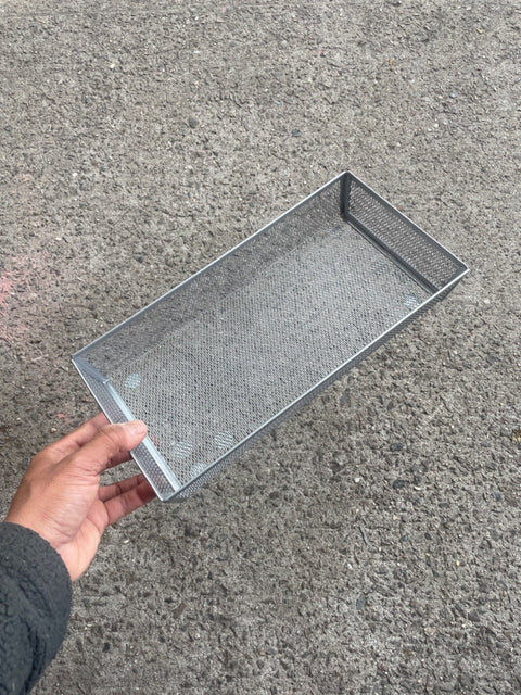 Silver Mesh Storage Tray