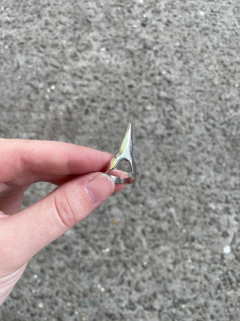 Silver Pointed Claw Ring
