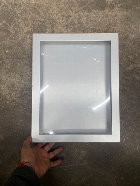 Silver Shadow Box Frame, 14x11”