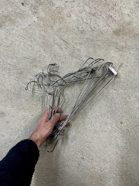 Silver Wire Clothes Hangers