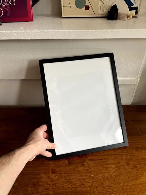 Simple Black Picture Frame, 12x15"