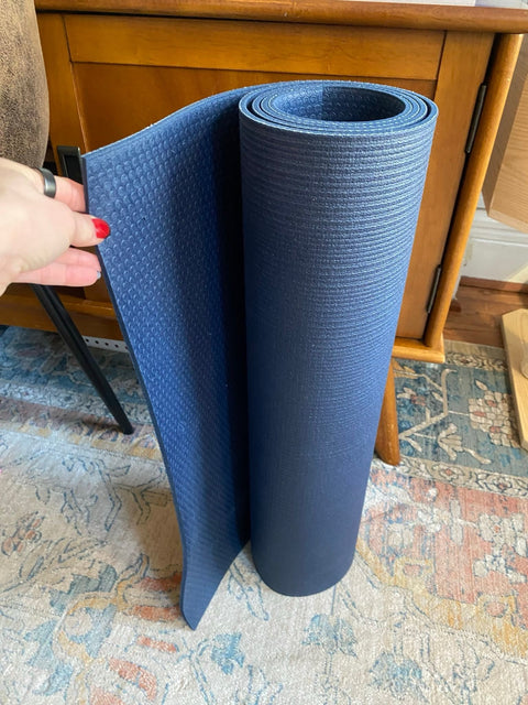 Simple Blue Yoga Mat