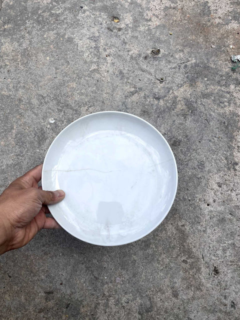 Simple Crate & Barrel White Plate