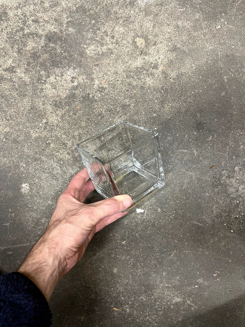 Simple Elegant Glass Cube Vase