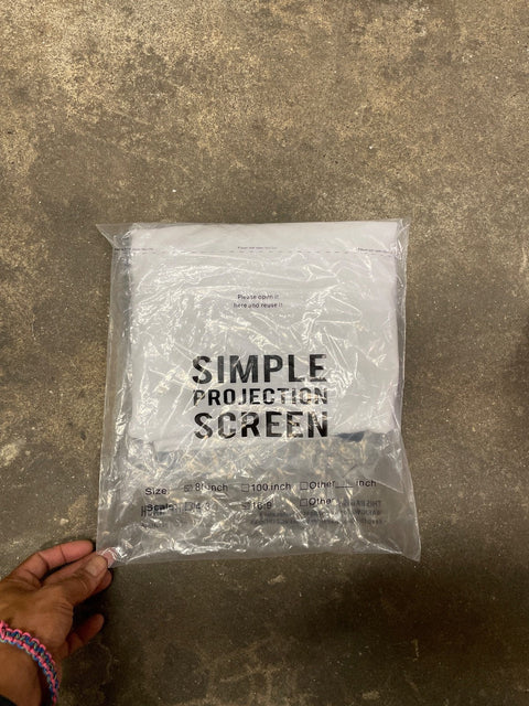 Simple Projection Screen, 80"