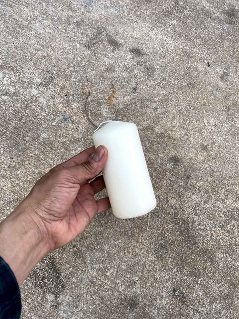 Simple White Candle