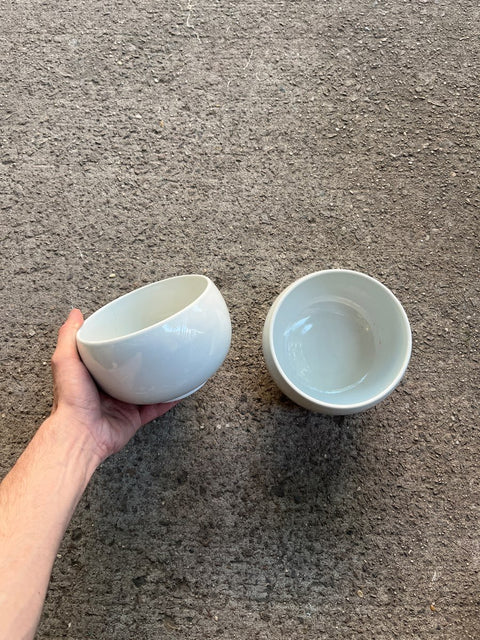 Simple White Ceramic Japanese Bowl Set