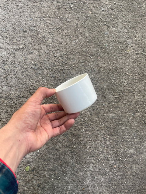 Simple White Ceramic Planter