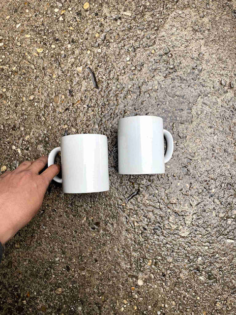 Simple White Coffee Mugs