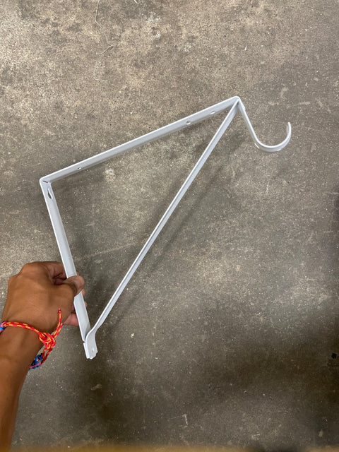 Simple White Hanging Plant Bracket