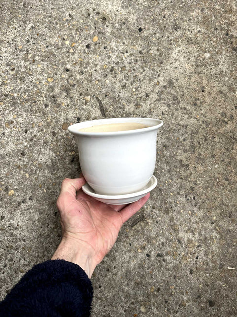 Simple White Planter Pot