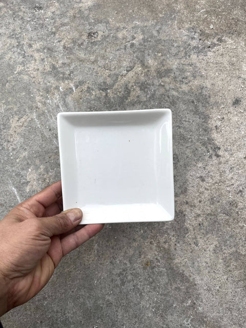 Simple White Square Plate