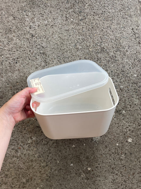 Simple White Storage Bin