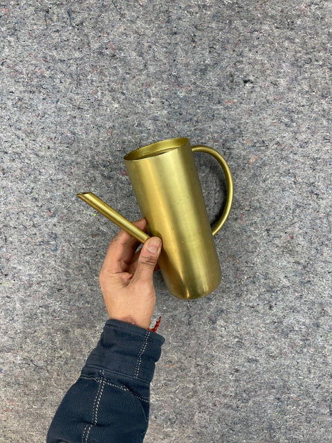 Sleek Brass Watering Can