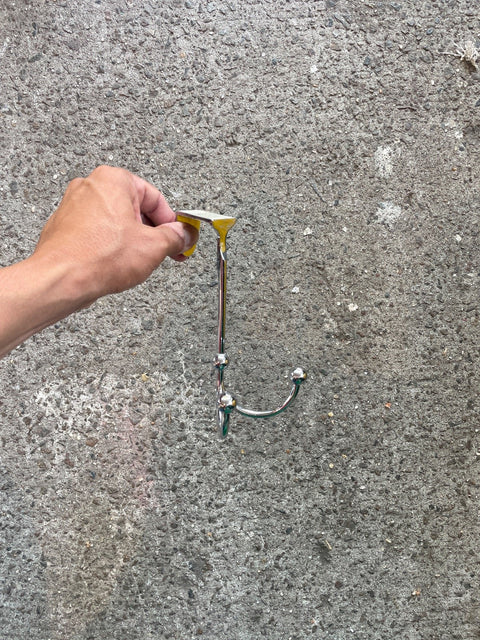Sleek Silver Coat Hook