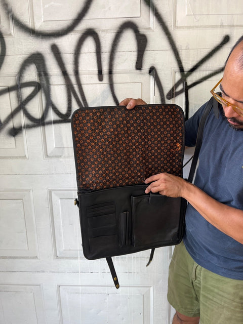 Slick Leather Shoulder Bag