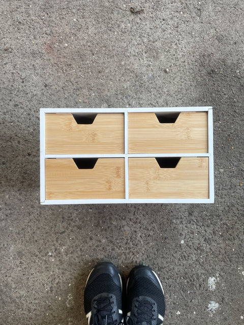 Small Bamboo Drawer Organizer, 12x7x9”