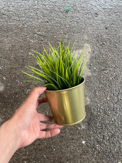 Small Faux Potted Grass
