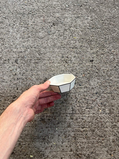 Small Geometric Porcelain Trinket Dish