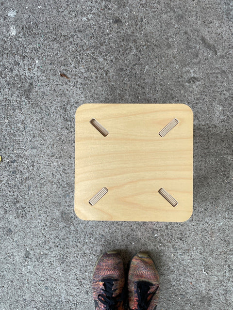 Small Modular Wooden Stool