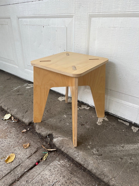 Small Modular Wooden Stool