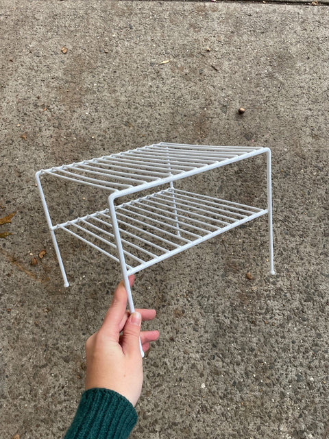 Small White Wire Rack