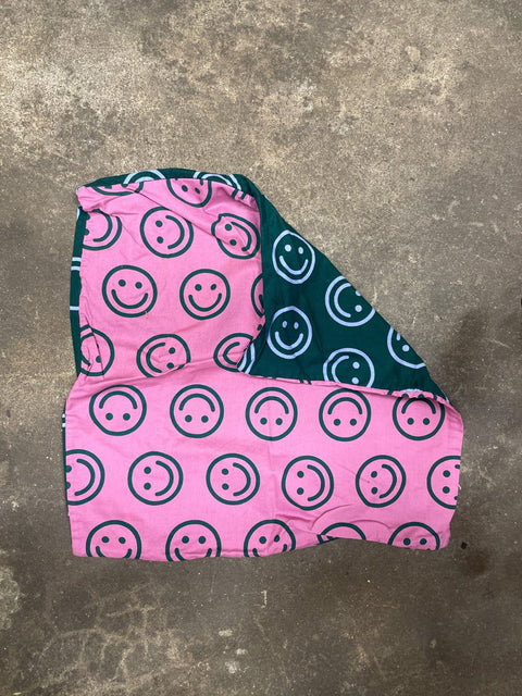 Smiley Face Reversible Pillowcase, 16x16"