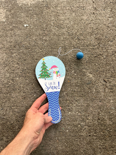 Snowman Paddleball Game