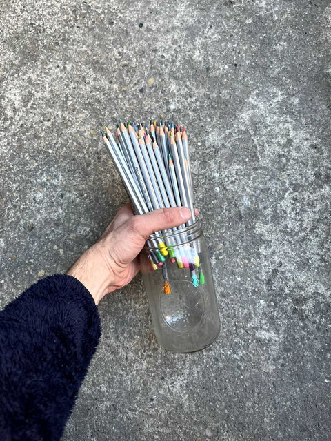 So Many Nice Pencils In A Mason Jar