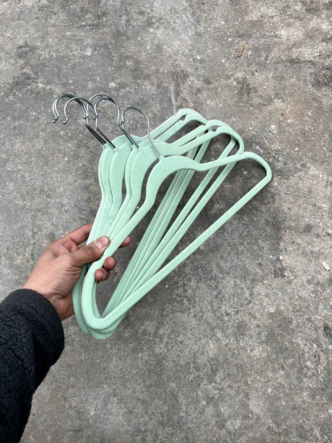 Soft Green Hangers Set