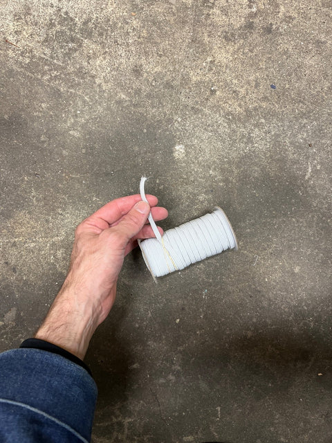 Spool Of White Elastic