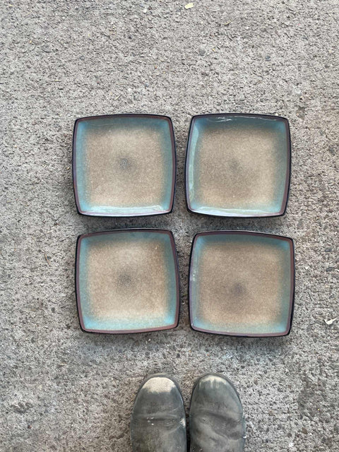 Square Salad Plates Set