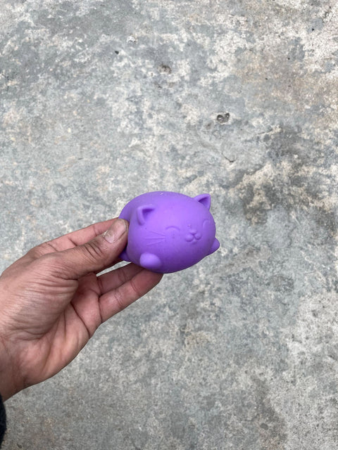 Squishy Cute Purple Cat Toy