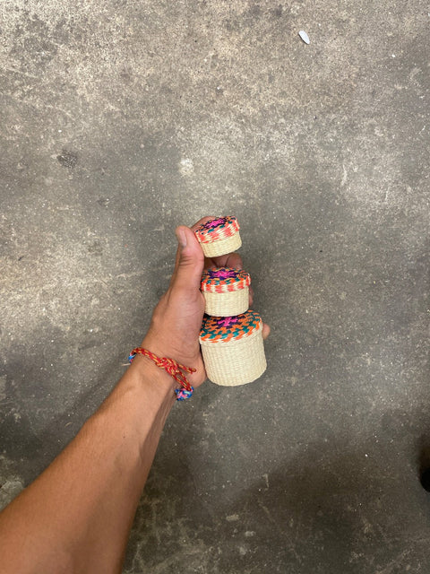 Stack Of Cute Woven Boxes