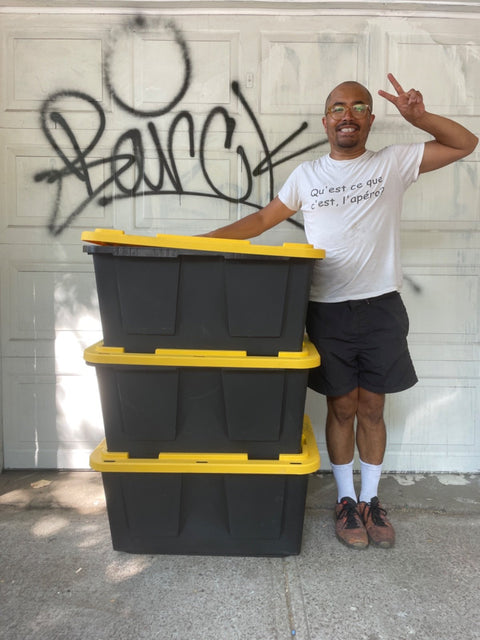 Stackable Storage Bins, 27 gal 30”x19”x15”