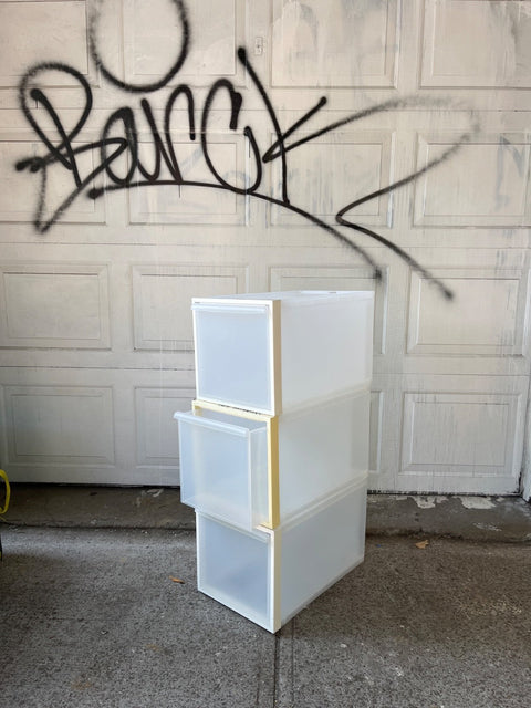 Stackable Storage Drawers, W12.5xD20xH12"