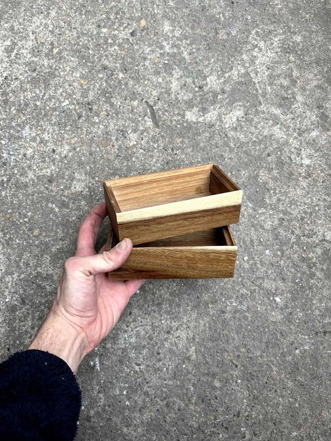 Stackable Wooden Storage Boxes