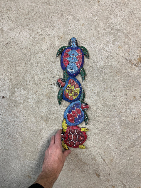 Stacked Turtle Wall Hanging Decor