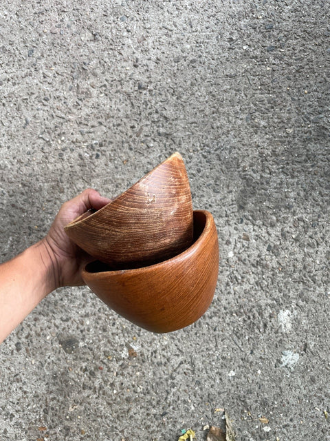 Stacked Wooden Bowls