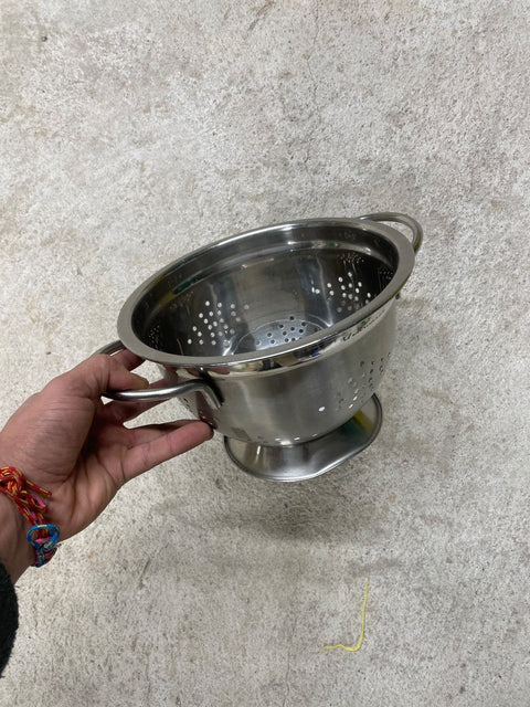 Stainless Steel Colander, 8” Wide