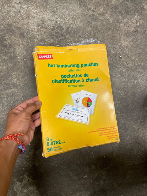 Staples Hot Laminating Pouches