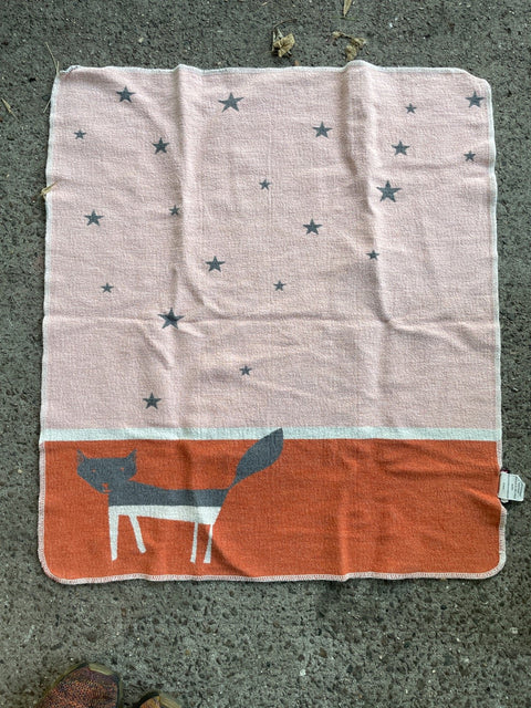 Starry Fox Throw Blanket