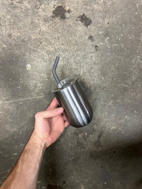 Steel Tumbler With Straw