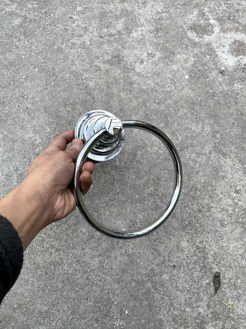 Stickon Chrome Towel Ring