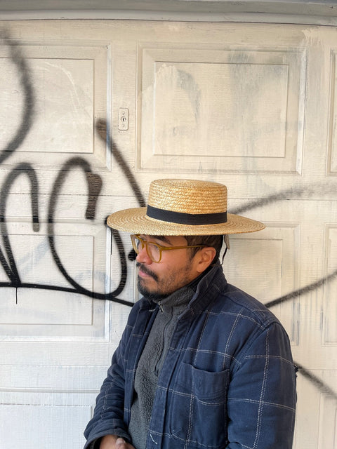 Straw Boater Hat